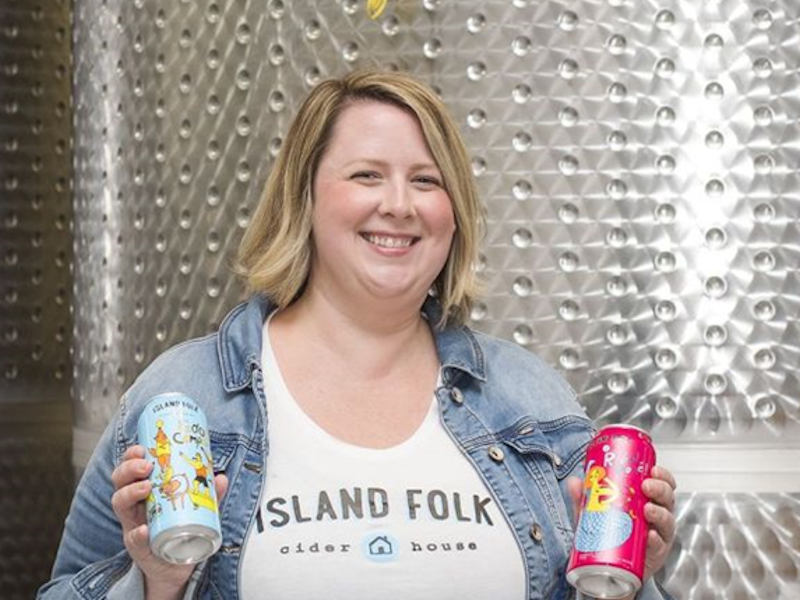 Jill McPerson -owner Island Folk Cider House 