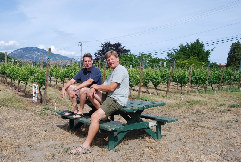 Township7 owner Mike Raffan and winemaker Bradley Cooper