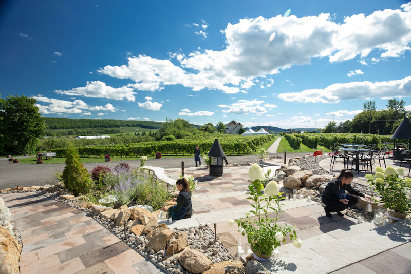 La Bullerie  patio in Quebec