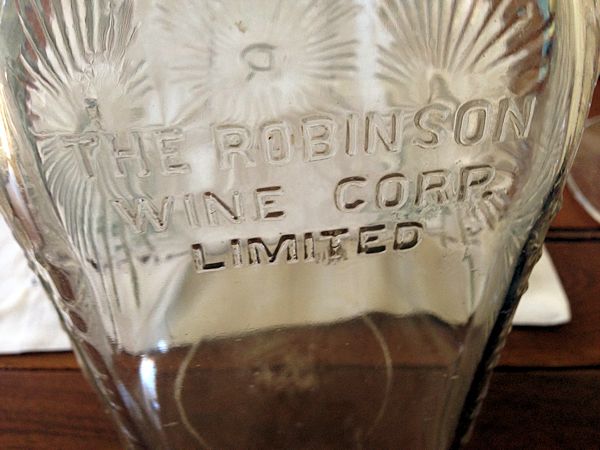 The Robinson Wine Corp 1930s 





