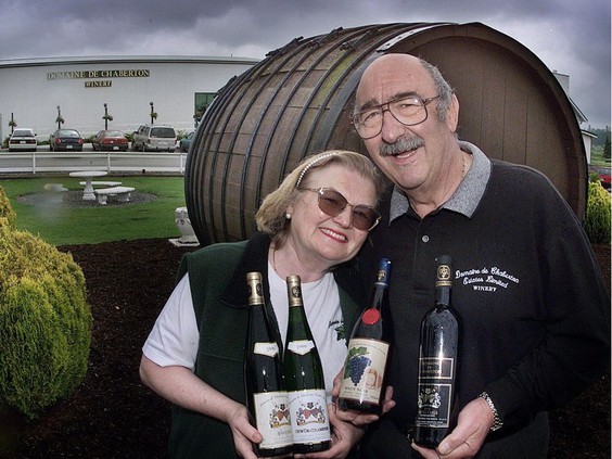 Inge and Claude Violet opened the Chaberton Estate Winery 