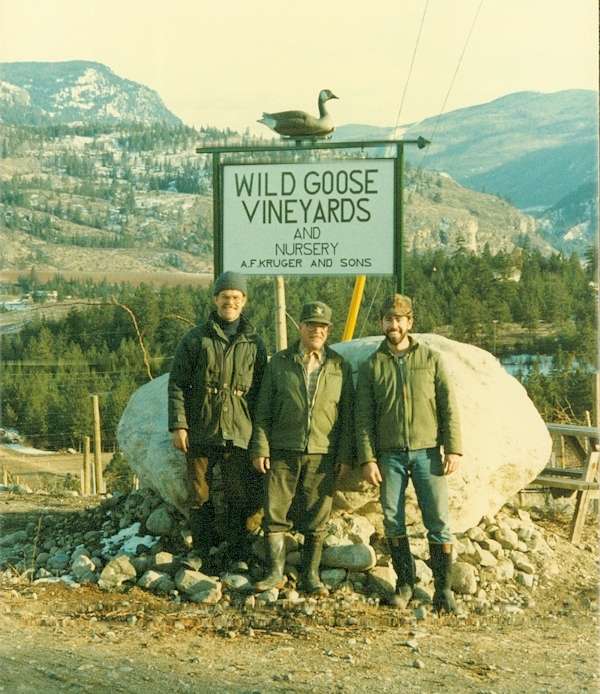 Roland, Fritz, and Hagen Kruger  Wild Goose Vineyards